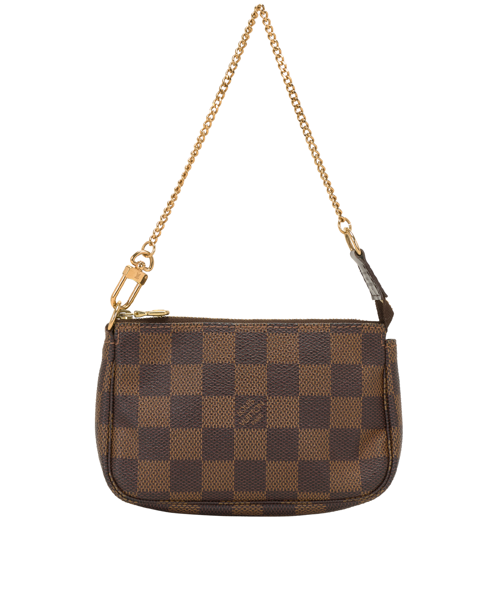 Mini Pochette Accessoires, &pound;495, Handbags, Brown, Canvas, Back view